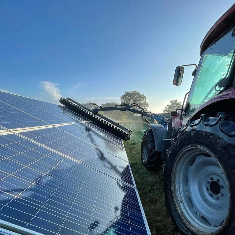 Solar Farm Panel Cleaning 2