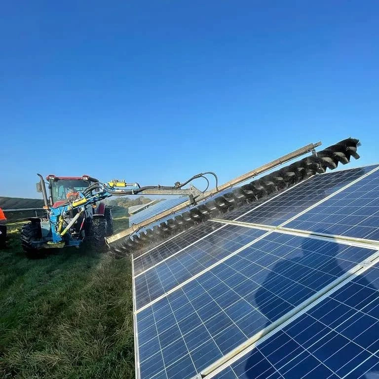 Solar Farm Panel Cleaning 3